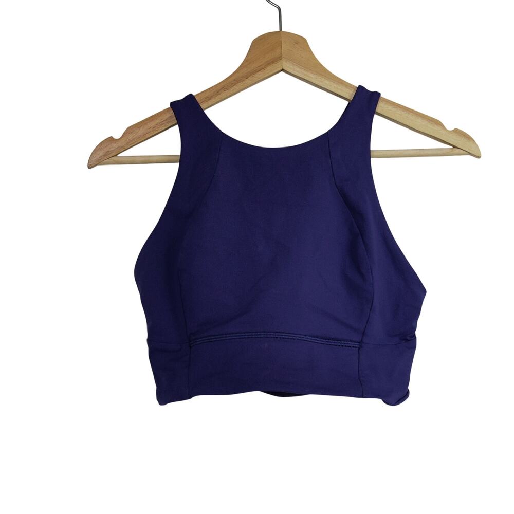 Lululemon Free to Be Serene Blue Bra High Neck size 6